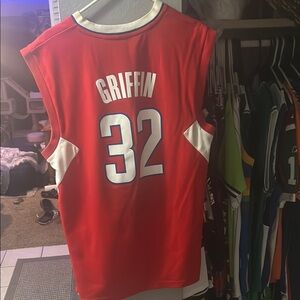 Clippers Red NBA Basketball Jersey with Blake Griffin #32 size M